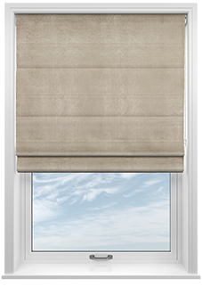 Odessa Velvet, Mushroom - Roman Blind